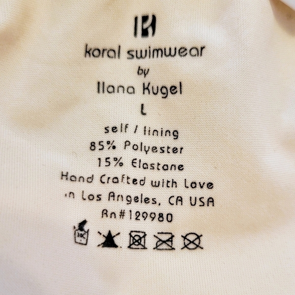 Koral Yellow Side Tie String Bikini▪︎L - Picture 2 of 8